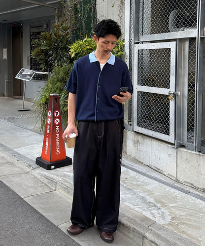 Ciaopanic 假兩件針織Polo衫