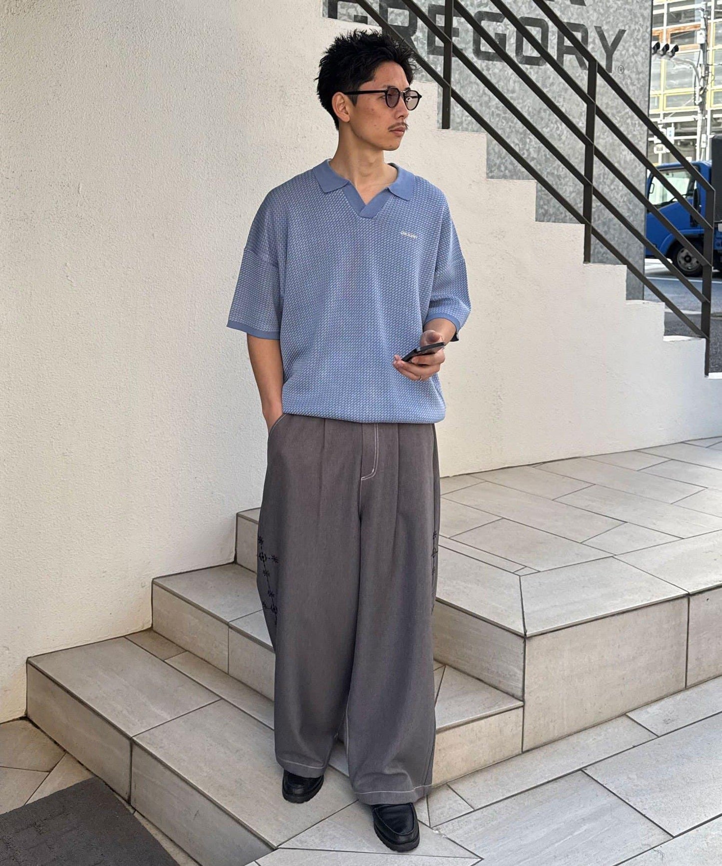 Ciaopanic 鳥眼夏季針織Polo衫