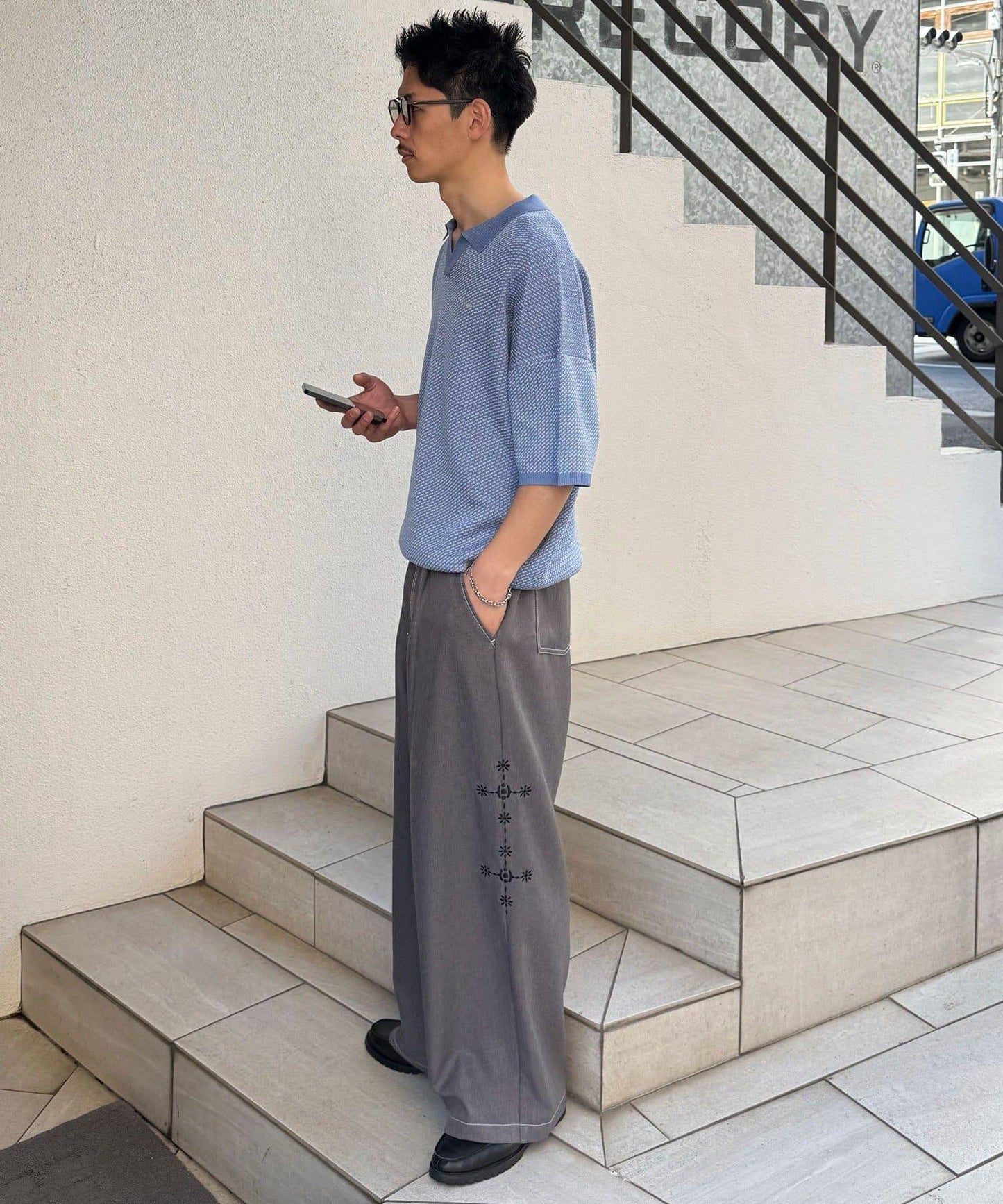 Ciaopanic 鳥眼夏季針織Polo衫