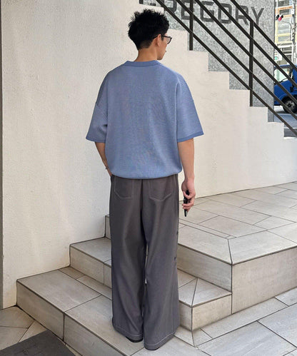 Ciaopanic 鳥眼夏季針織Polo衫