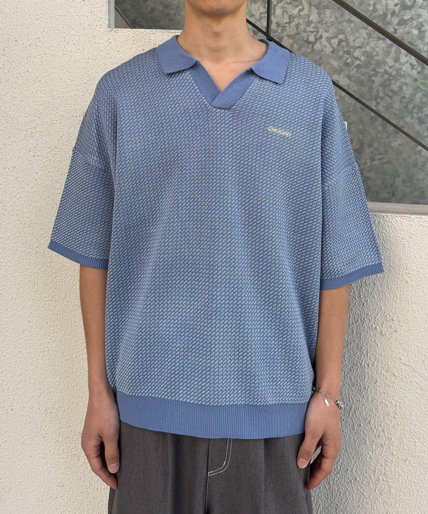 Ciaopanic 鳥眼夏季針織Polo衫