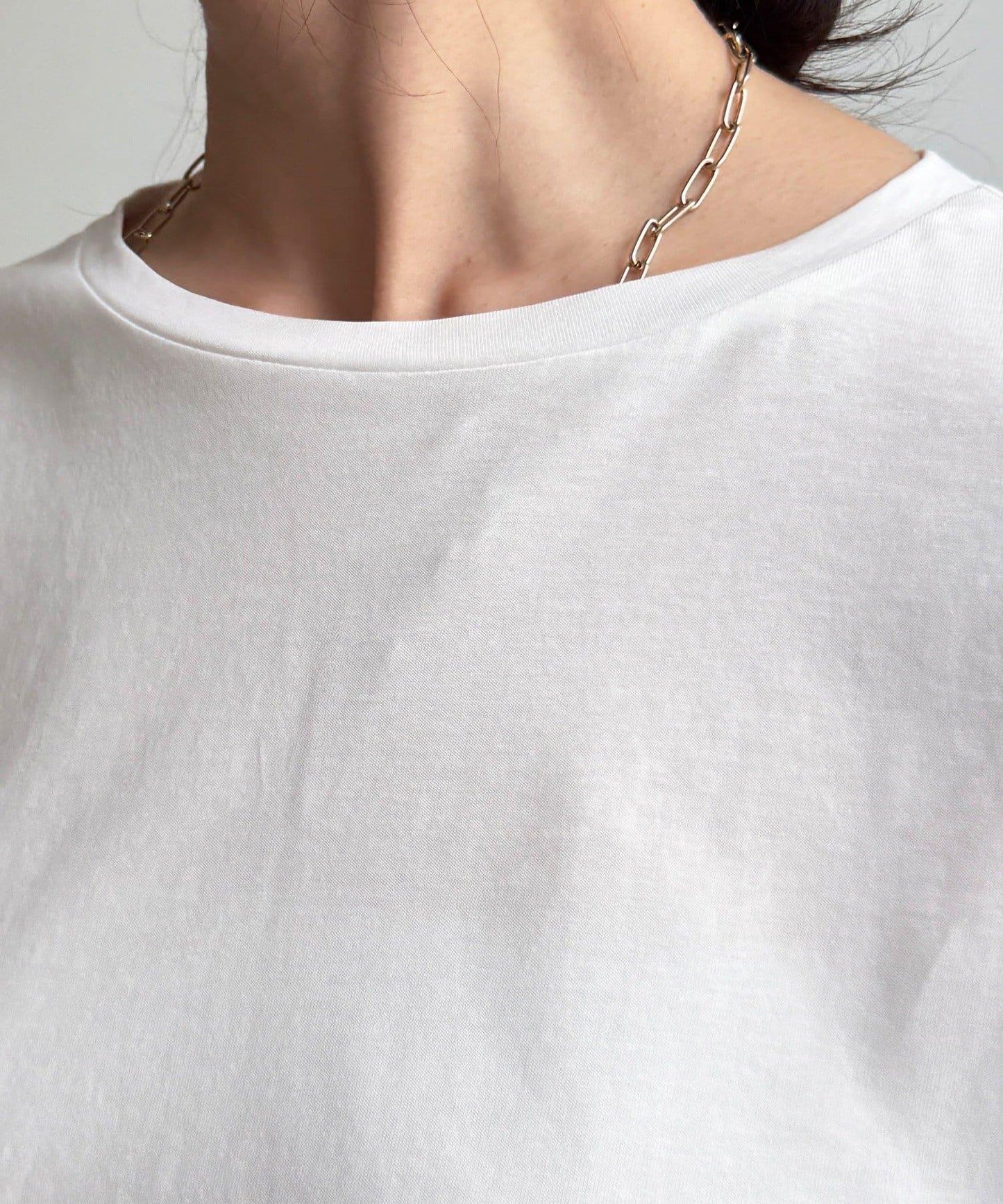網紗褶皺 TEE