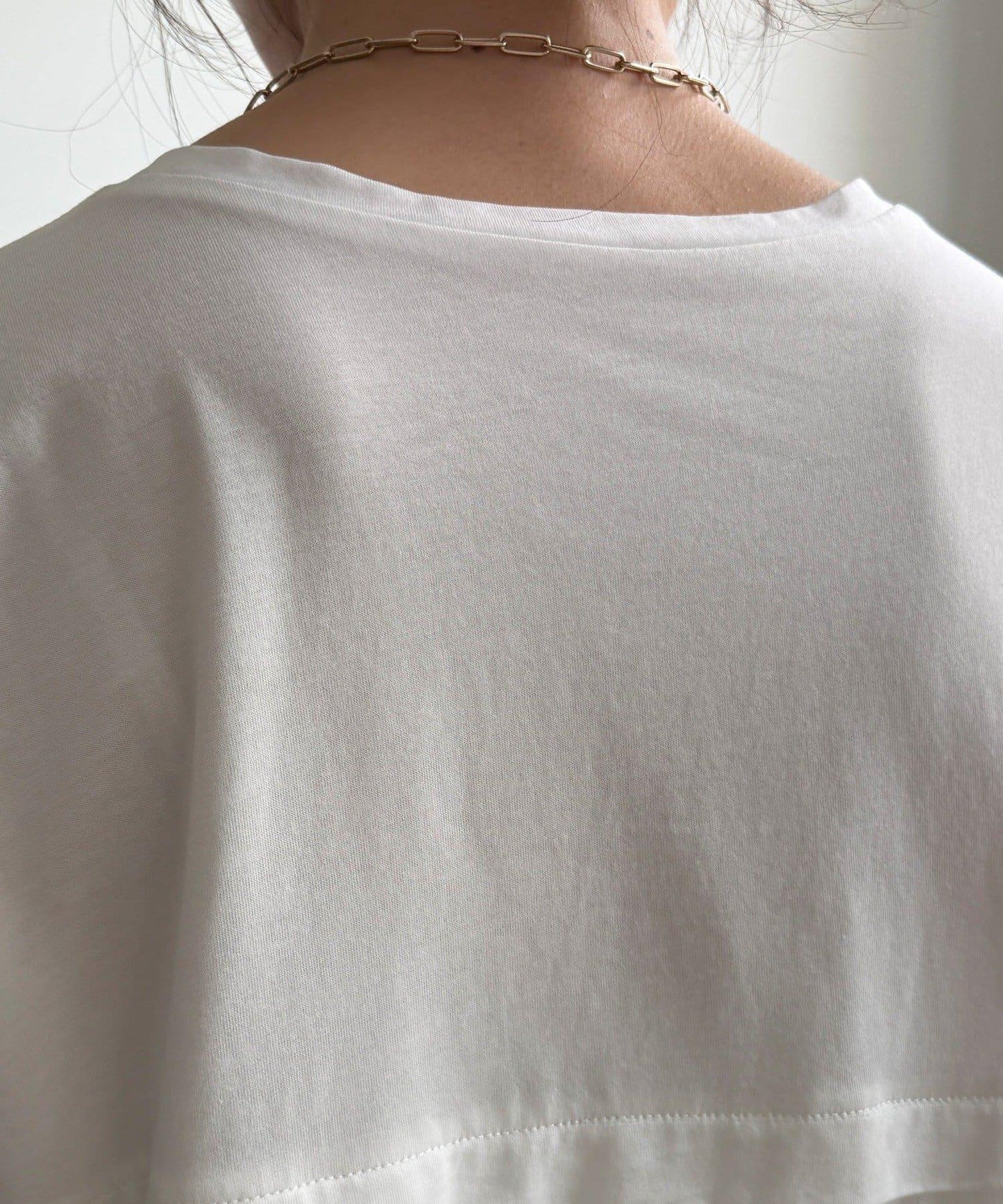網紗褶皺 TEE