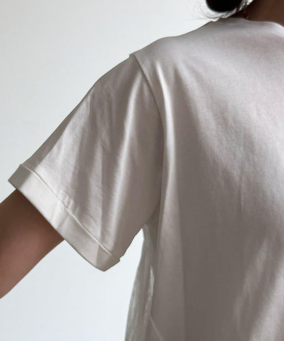 網紗褶皺 TEE
