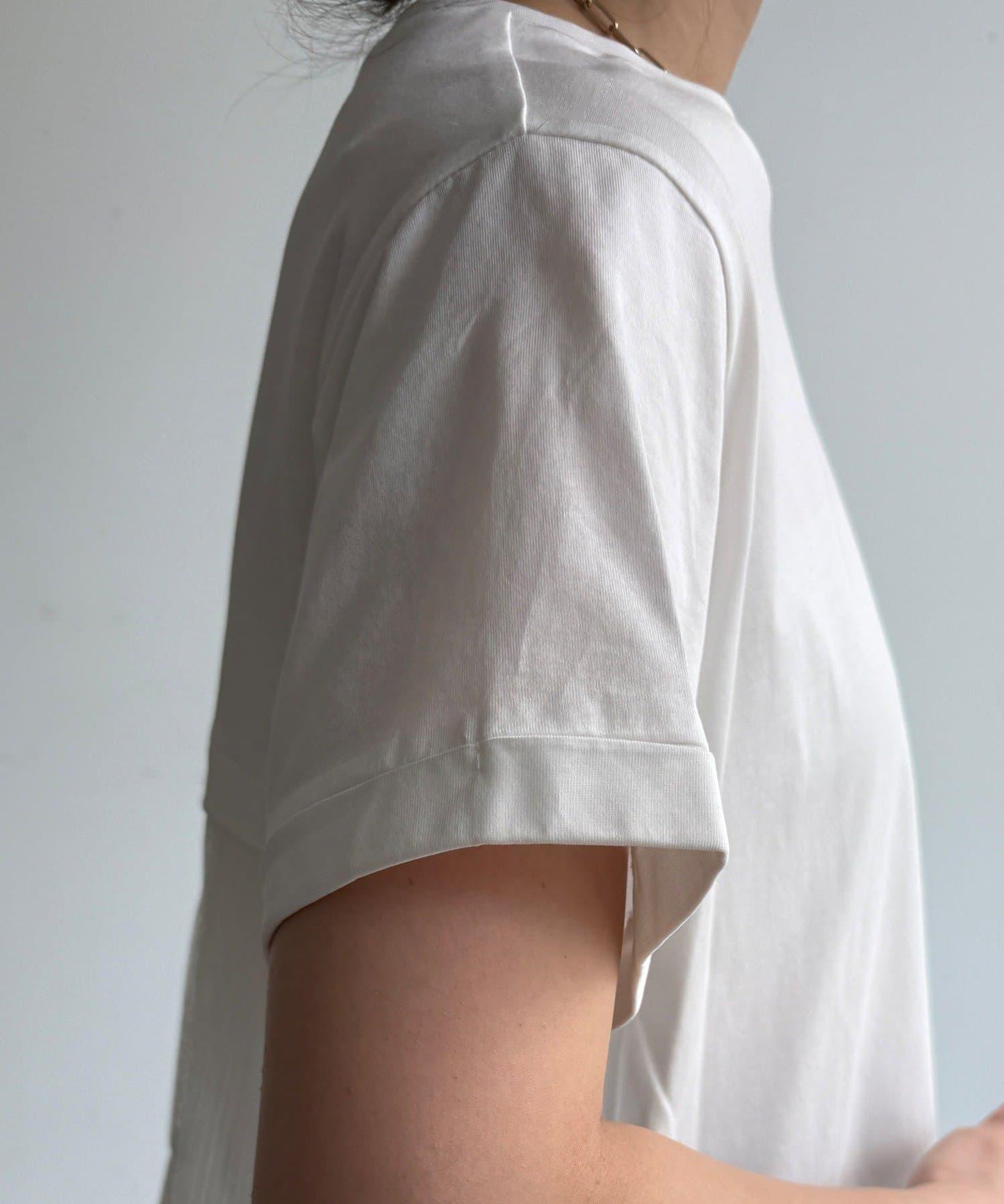 網紗褶皺 TEE