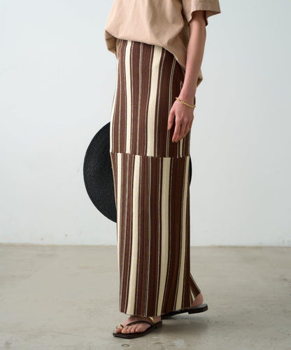 Loungedress 多條紋針織半身裙