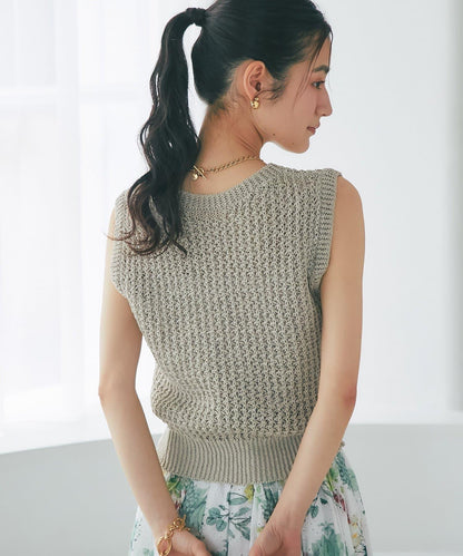 修身無袖針織上衣