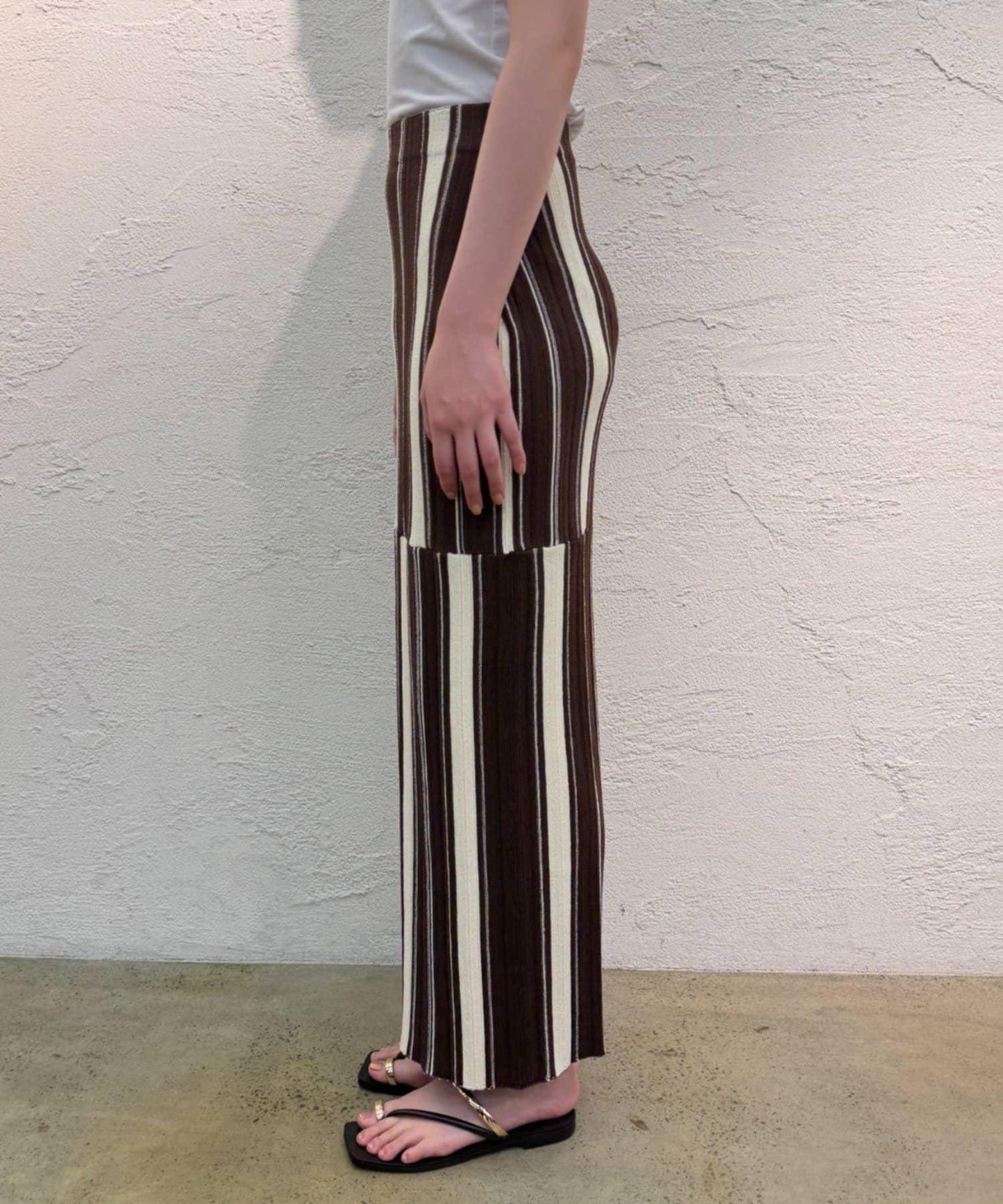 Loungedress 多條紋針織半身裙