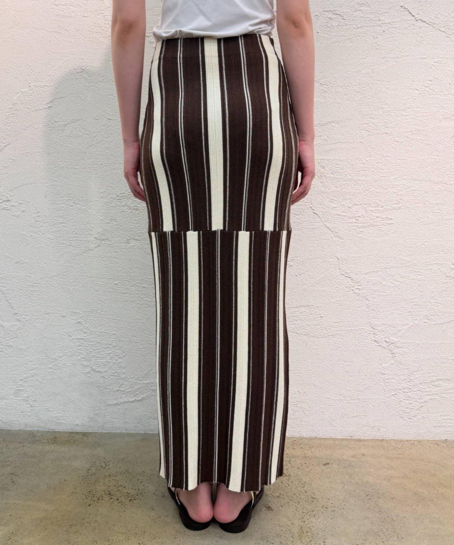 Loungedress 多條紋針織半身裙
