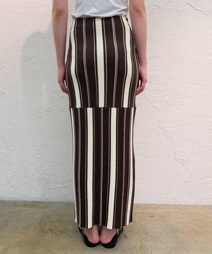 Loungedress 多條紋針織半身裙