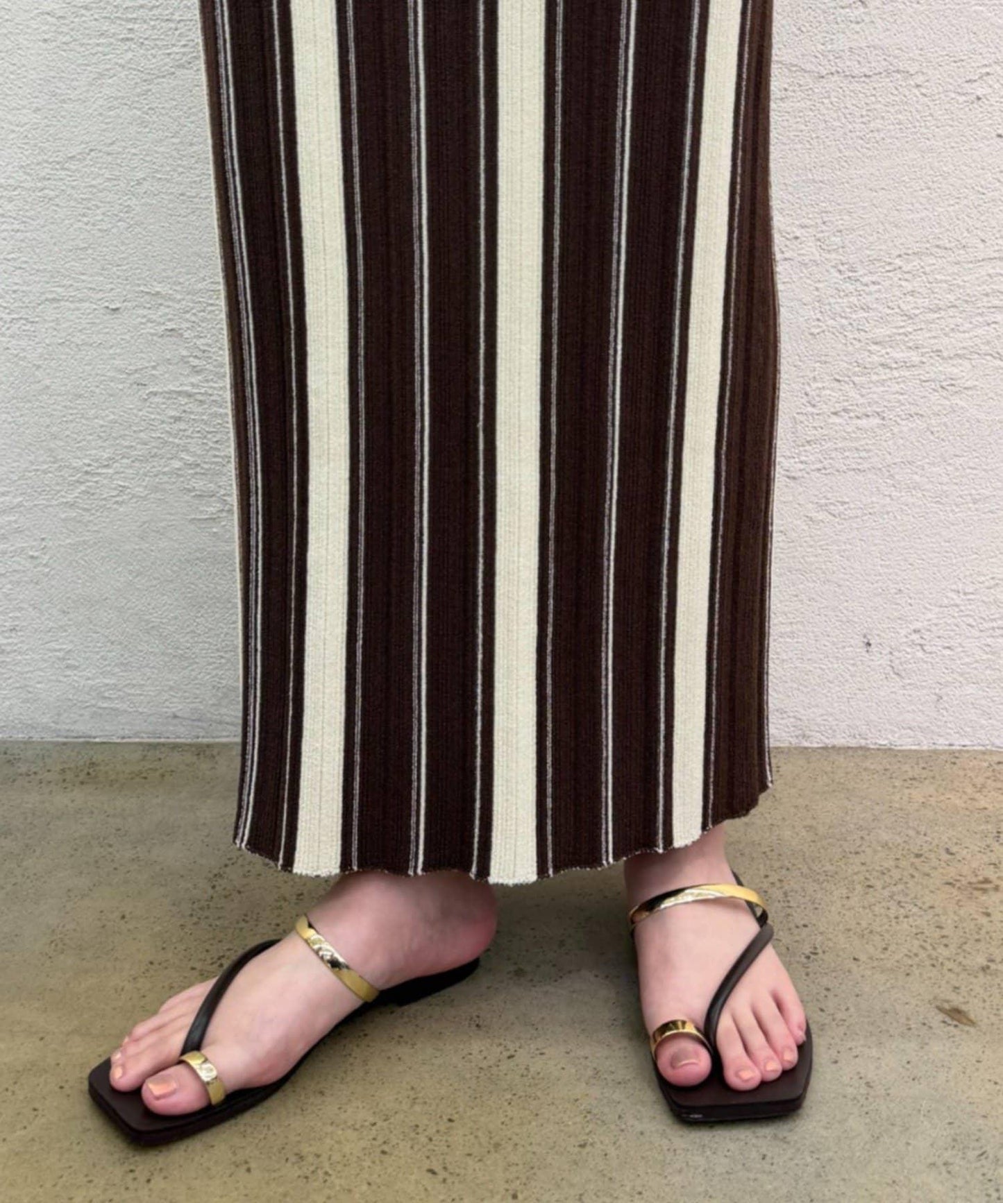 Loungedress 多條紋針織半身裙