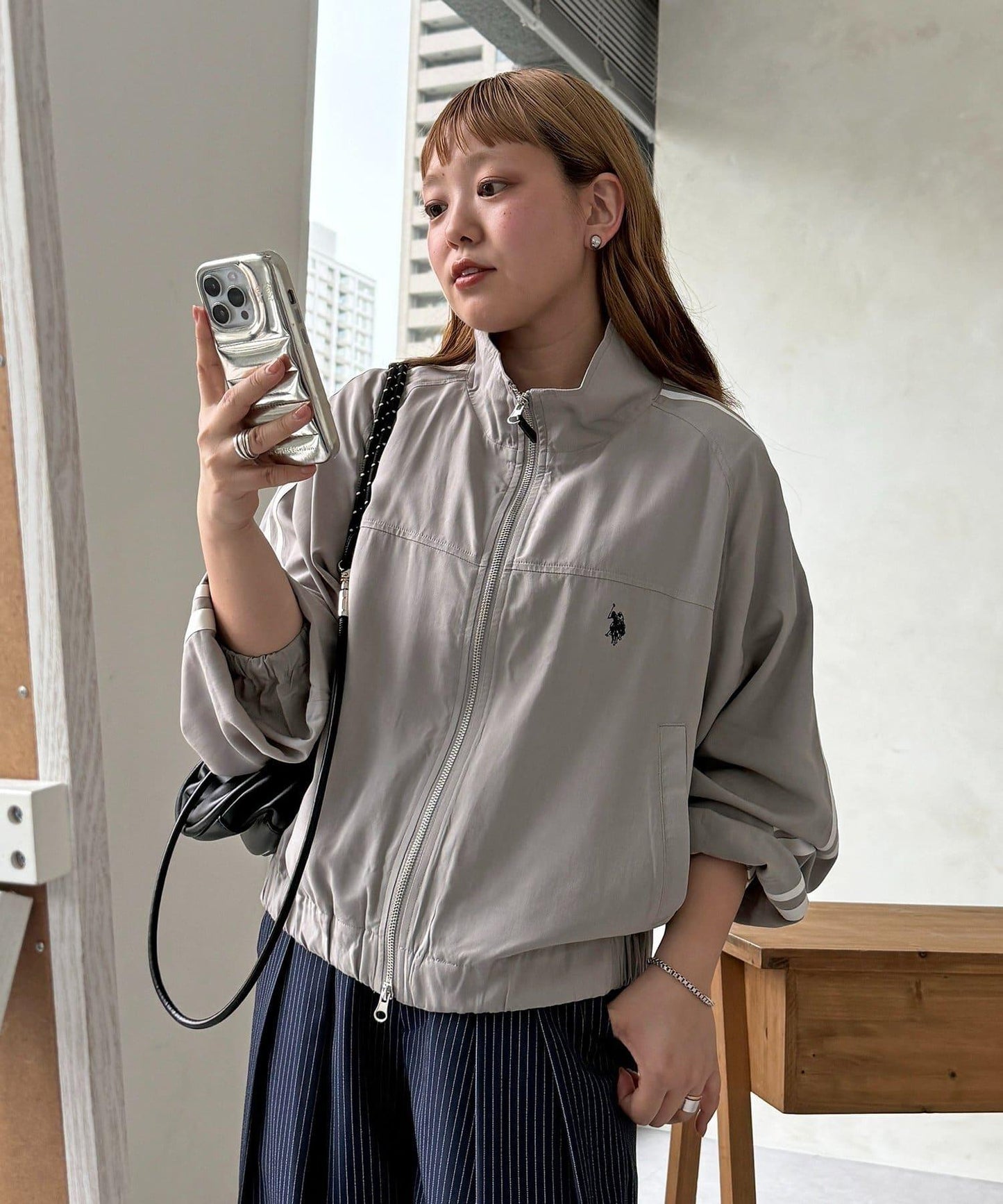U.S. POLO ASSN. 透視運動夾克