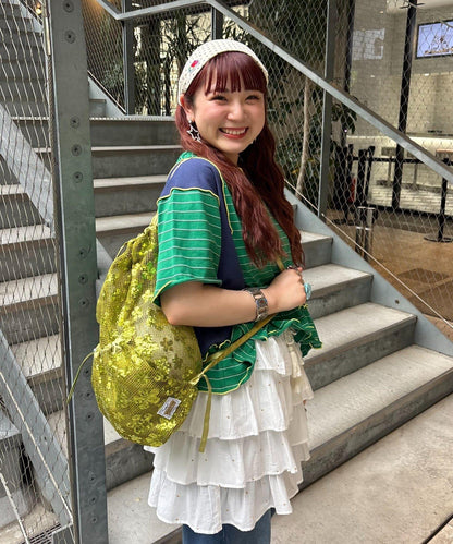 亮片抽繩束口包