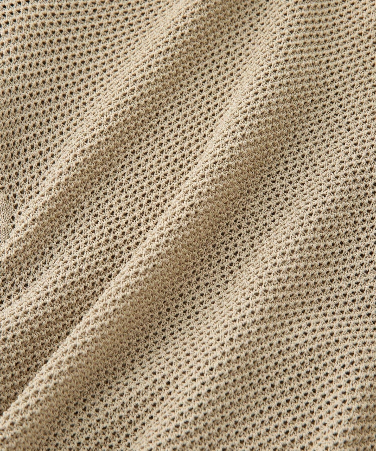 清爽感 拉鍊 網眼針織 POLO衫