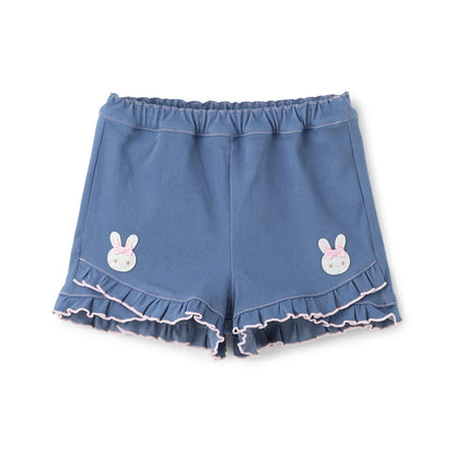 兔子刺繡 休閒短褲