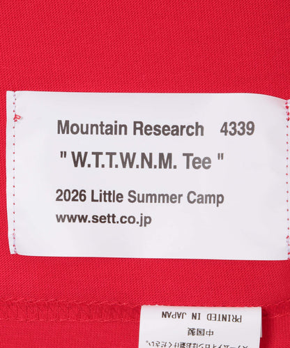 mountain research W.T.T.W.N.M. 短袖T恤