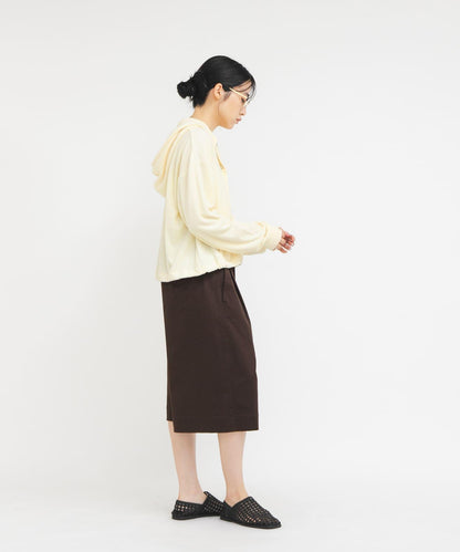 金屬環扣毛圈連帽衛衣