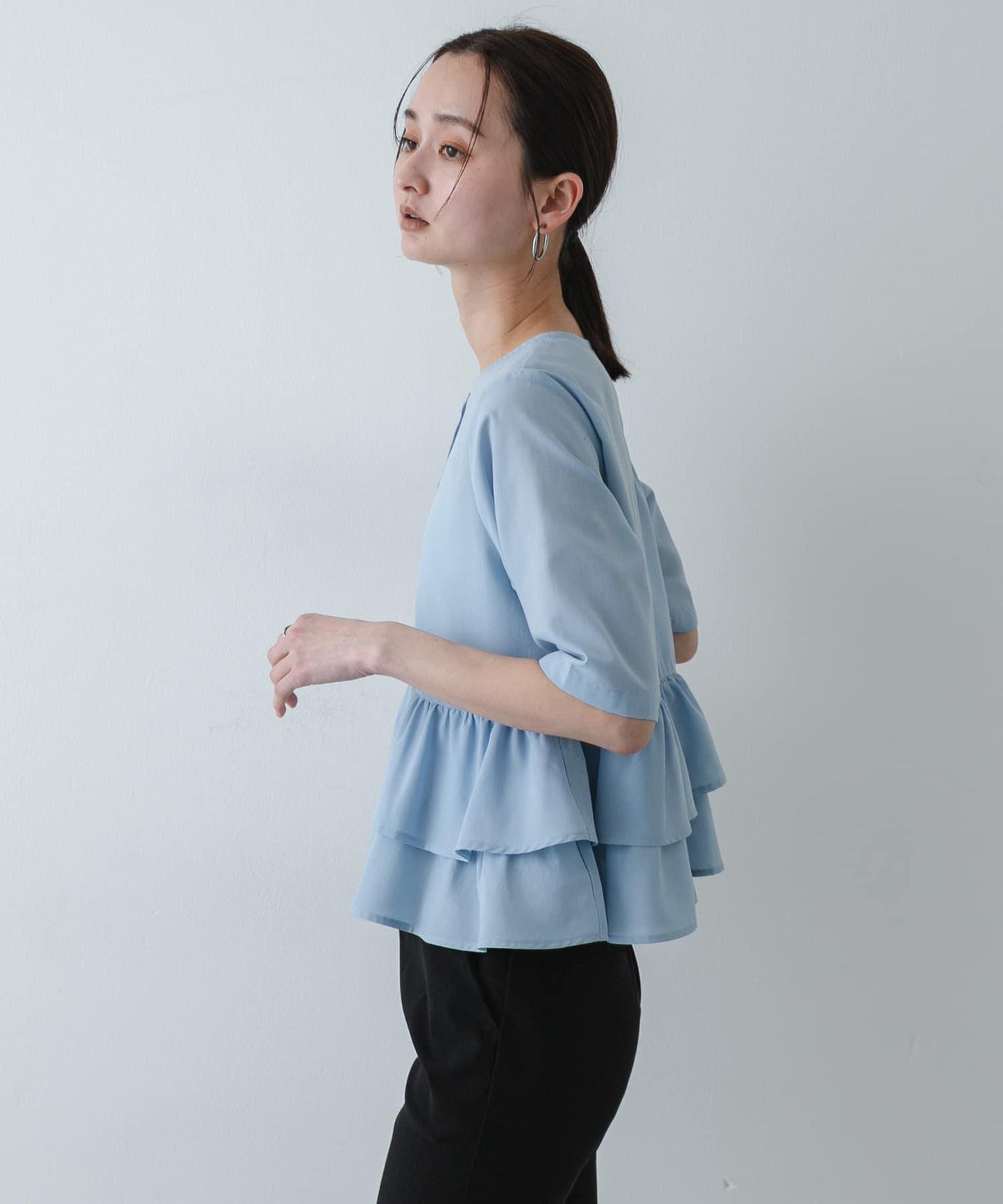 荷葉邊 peplum廓形 女襯衫