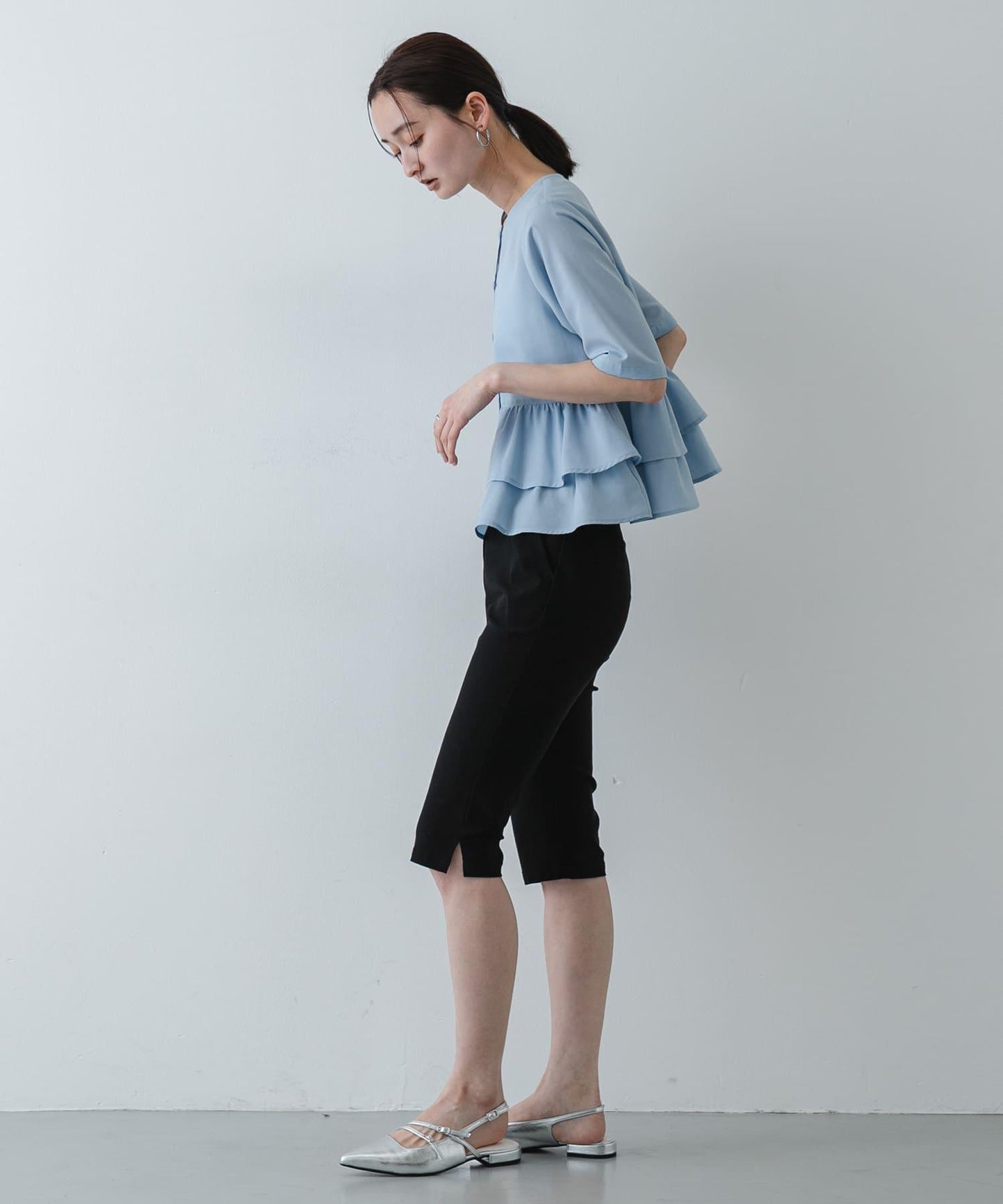 荷葉邊 peplum廓形 女襯衫