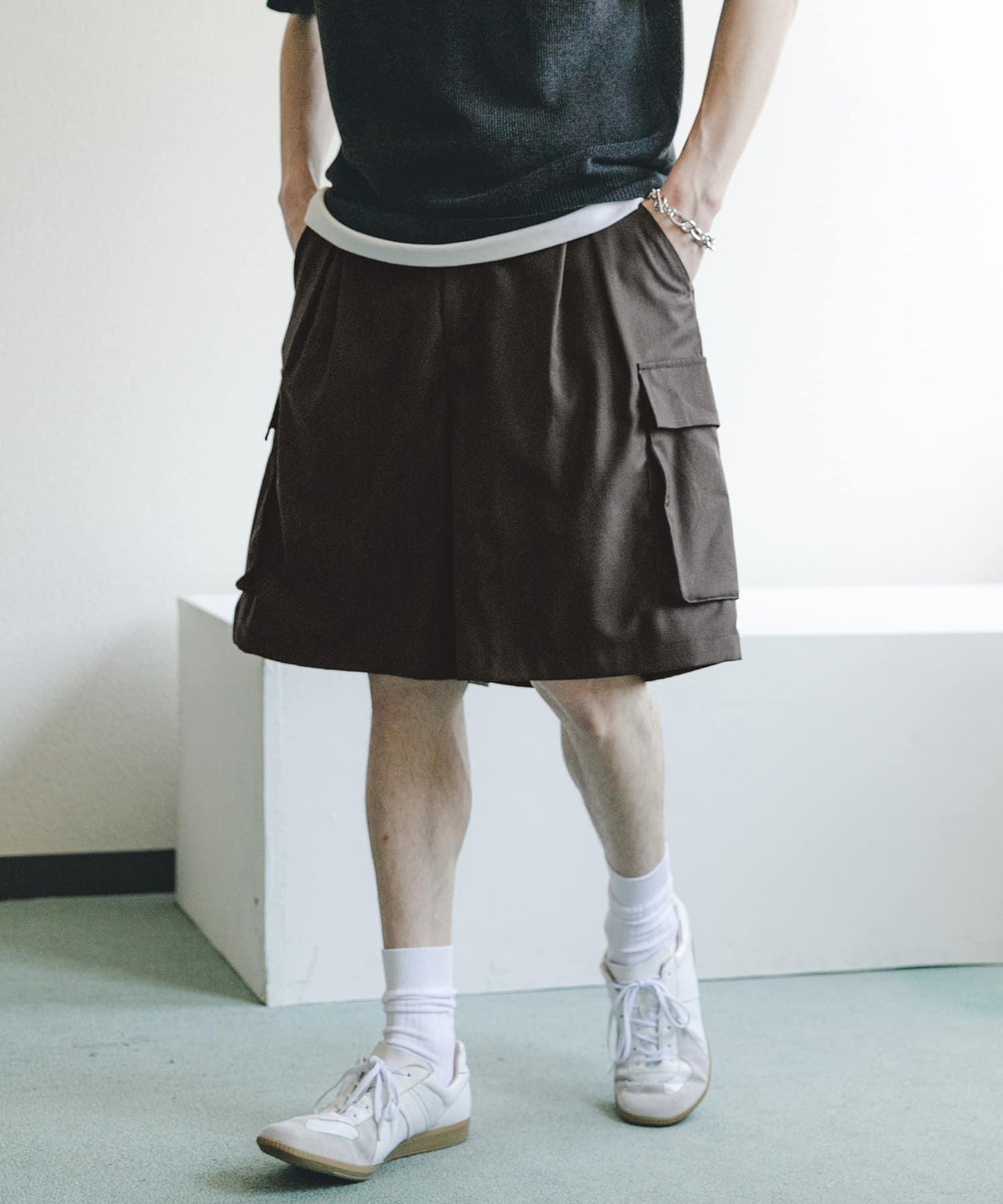 寬鬆工裝短褲