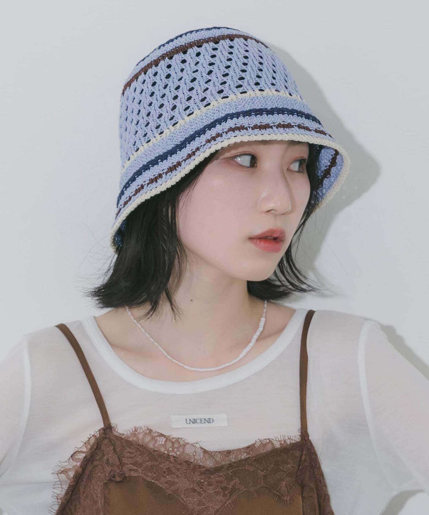 彩色條紋 熱塑 帽子
