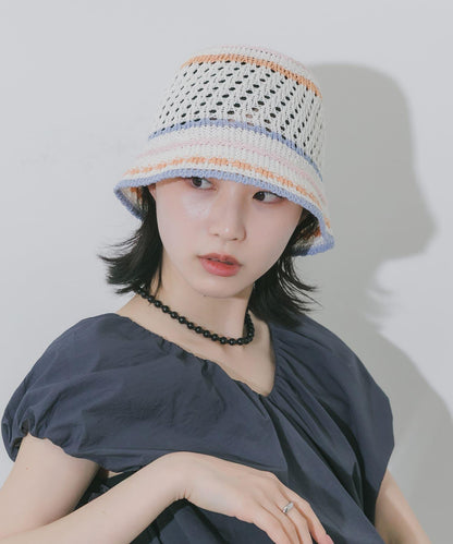 彩色條紋 熱塑 帽子
