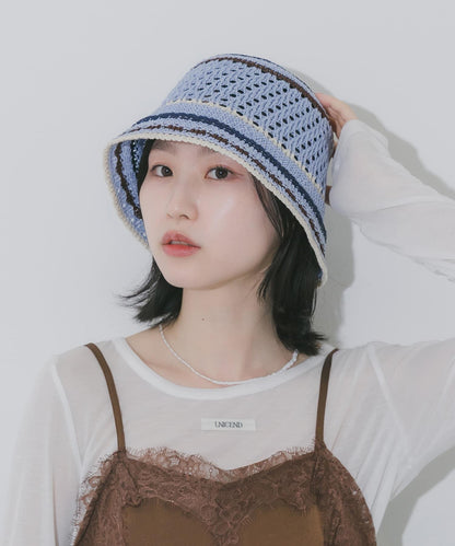 彩色條紋 熱塑 帽子