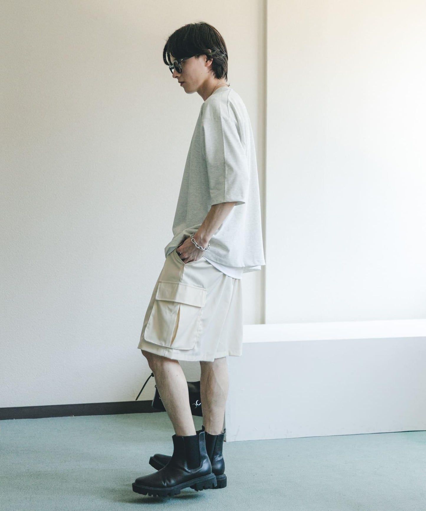 寬鬆工裝短褲