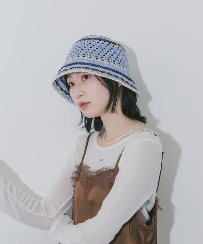 彩色條紋 熱塑 帽子