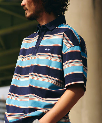 OOPS 接觸冷感條紋POLO衫