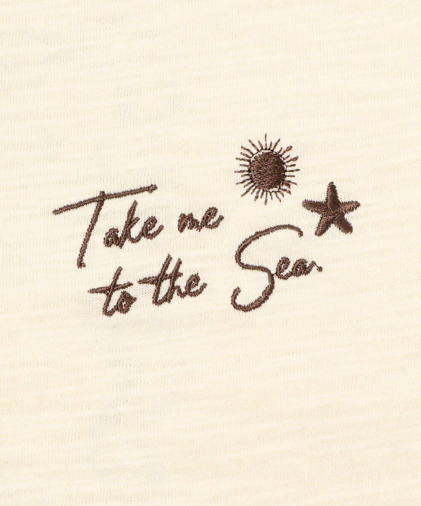 TAKE ME TO THE SEA 字母印花 T恤