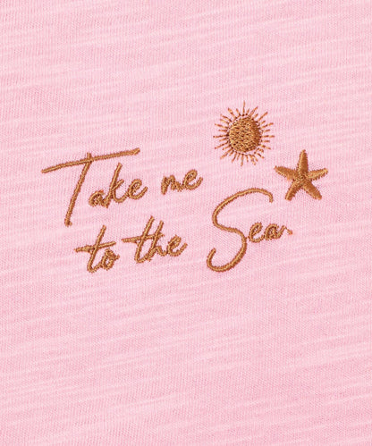 TAKE ME TO THE SEA 字母印花 T恤