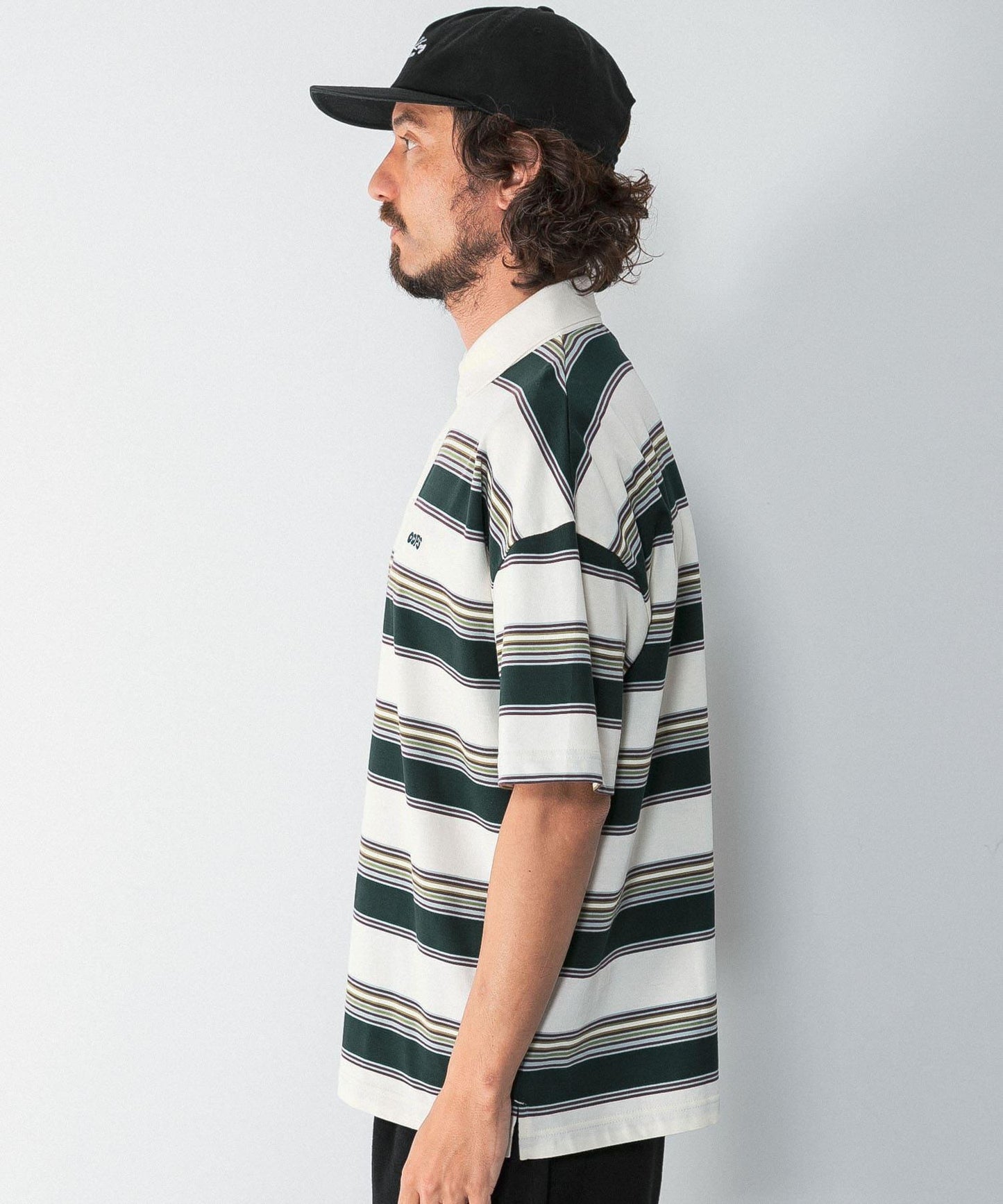 OOPS 接觸冷感條紋POLO衫