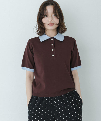 配色領 針織 Polo衫