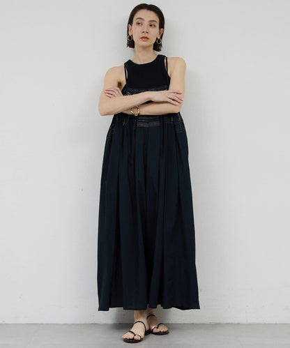 Dhritië 刺繡 吊帶連體褲