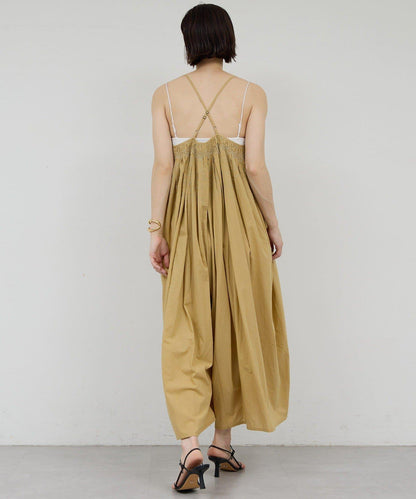 Dhritië 刺繡 吊帶連體褲