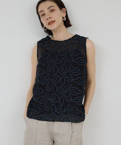 Dhritië 線繩刺繡 吊帶上衣