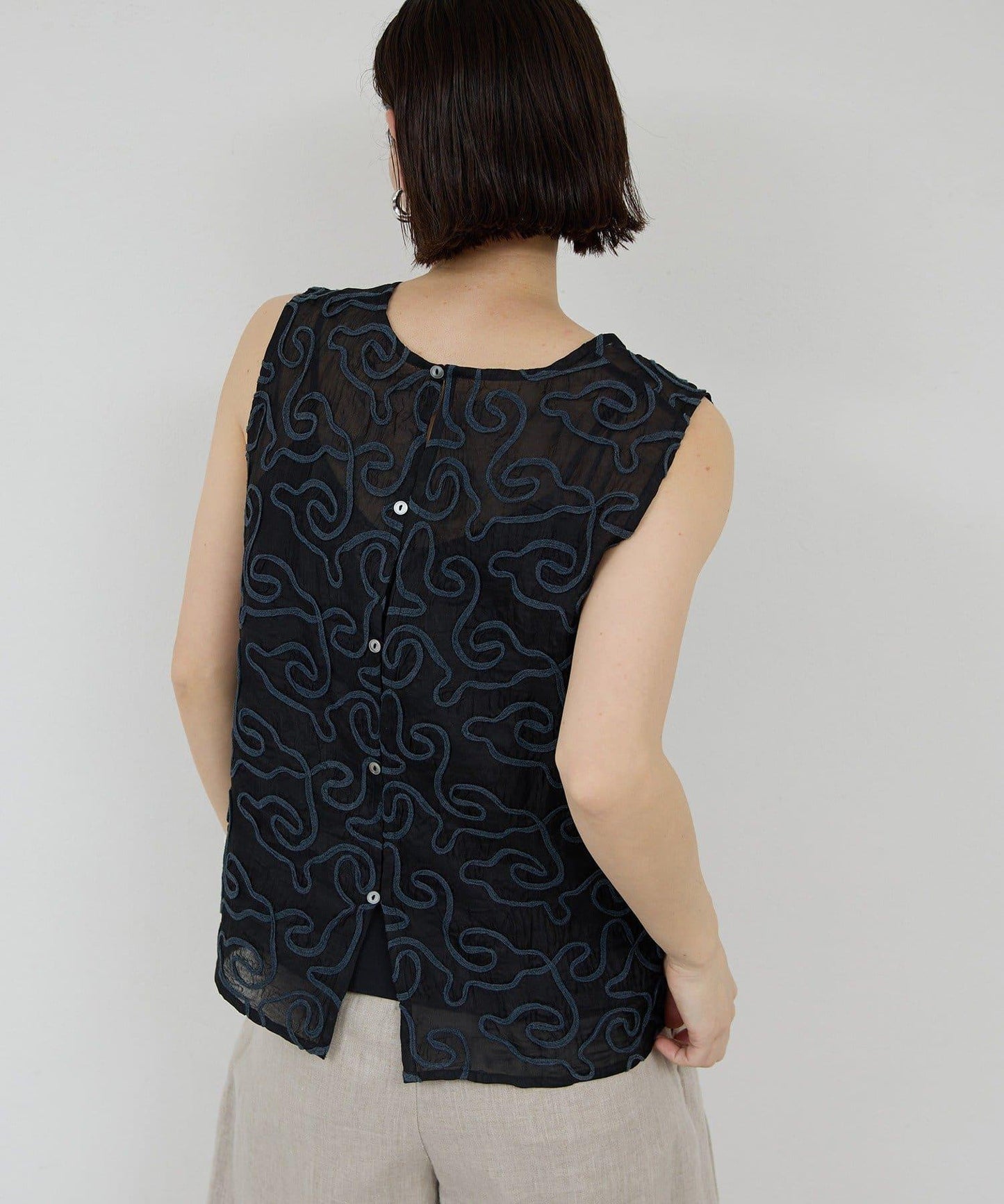 Dhritië 線繩刺繡 吊帶上衣