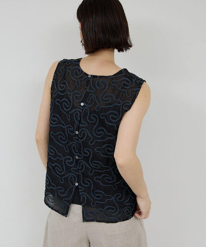 Dhritië 線繩刺繡 吊帶上衣