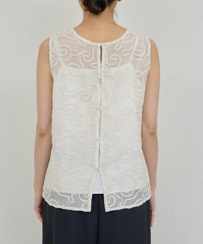 Dhritië 線繩刺繡 吊帶上衣