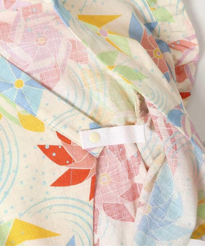 GIRLS 甚平風連體衣