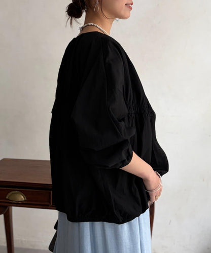 人造絲尼龍抽褶短外套