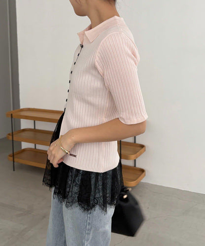 CAPRICIEUX LE'MAGE 半袖Polo針織上衣