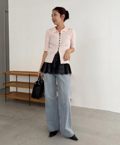 CAPRICIEUX LE'MAGE 半袖Polo針織上衣