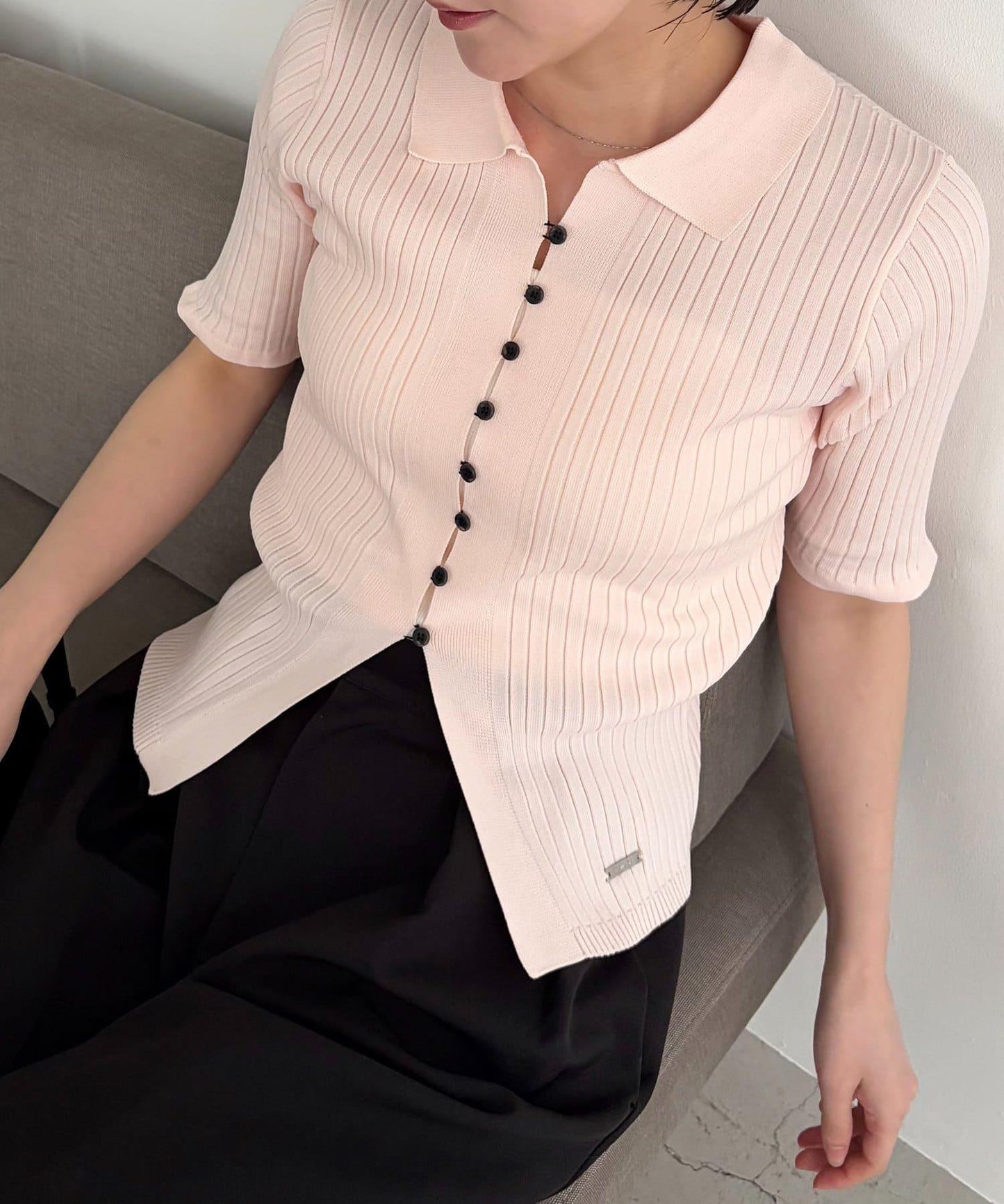 CAPRICIEUX LE'MAGE 半袖Polo針織上衣