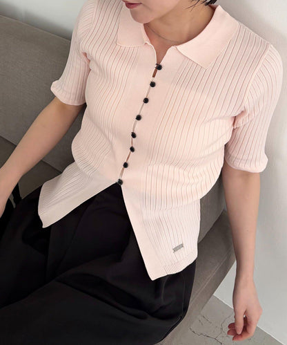 CAPRICIEUX LE'MAGE 半袖Polo針織上衣