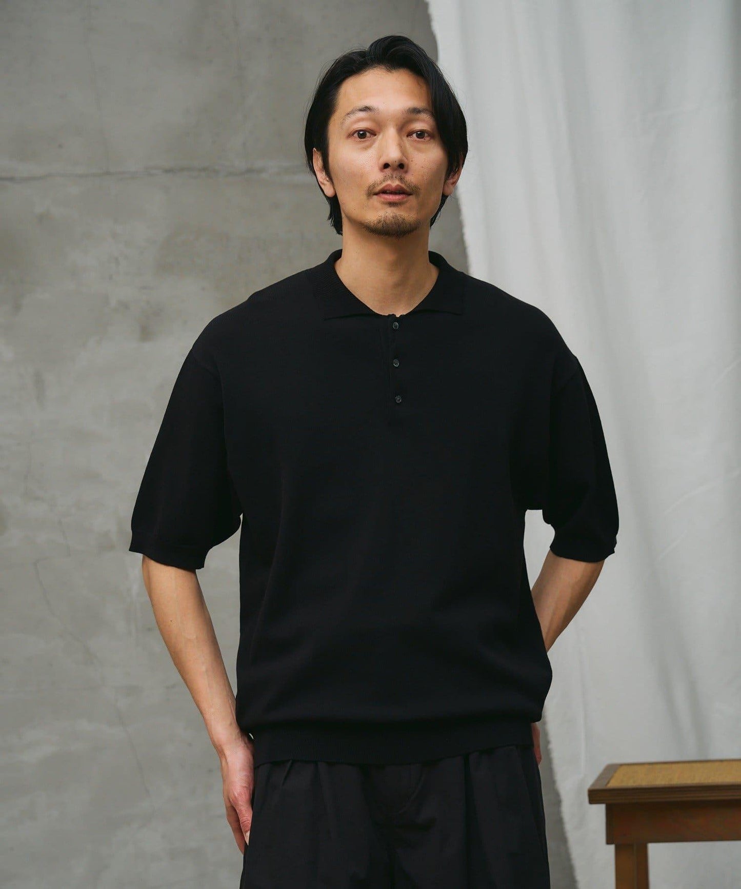 paradigm 棉莫代爾針織POLO衫 U款
