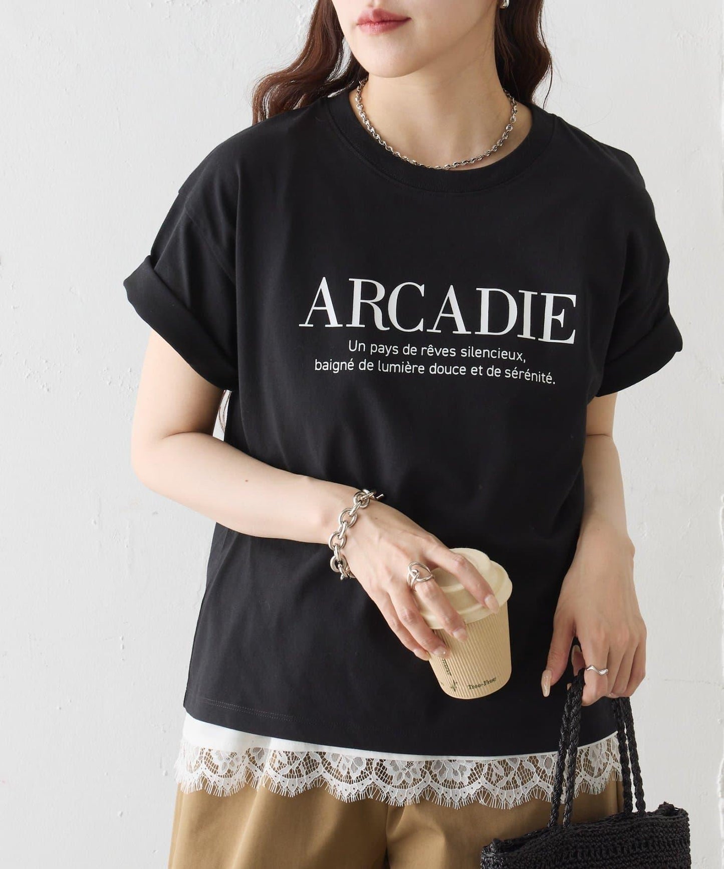 ARCADIE Logo印花T恤