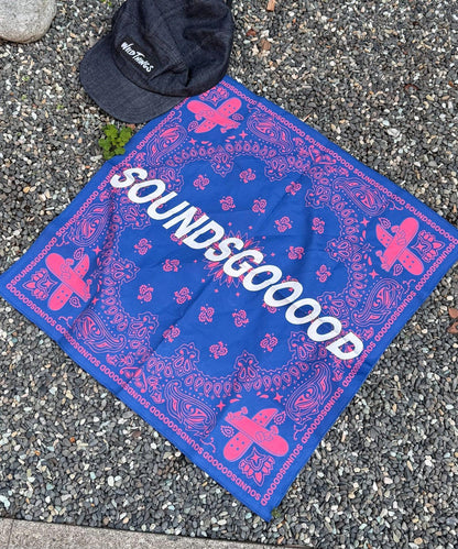 SOUNDS GOOOOD 全印花頭巾