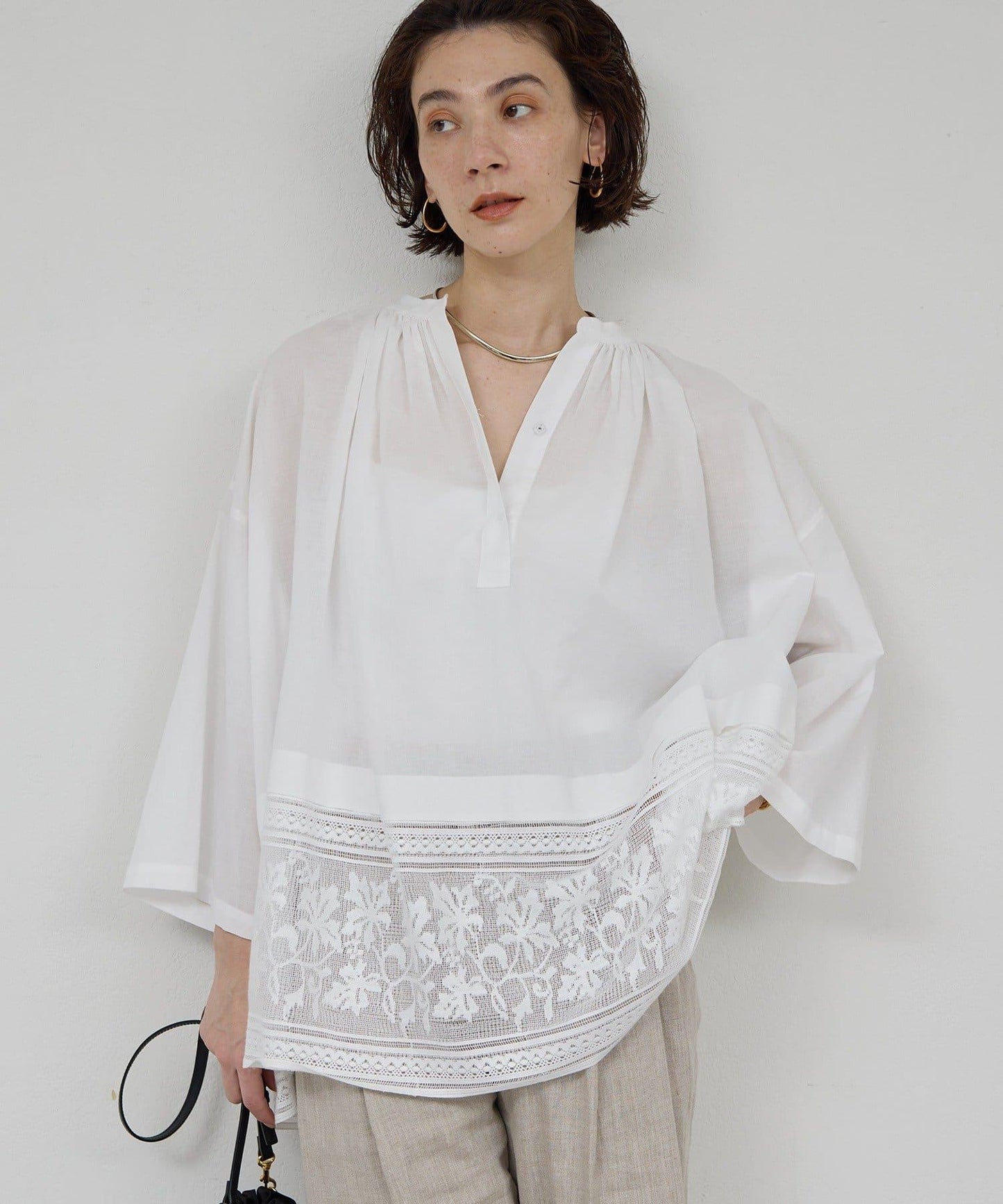 刺繡 Church 女式襯衫